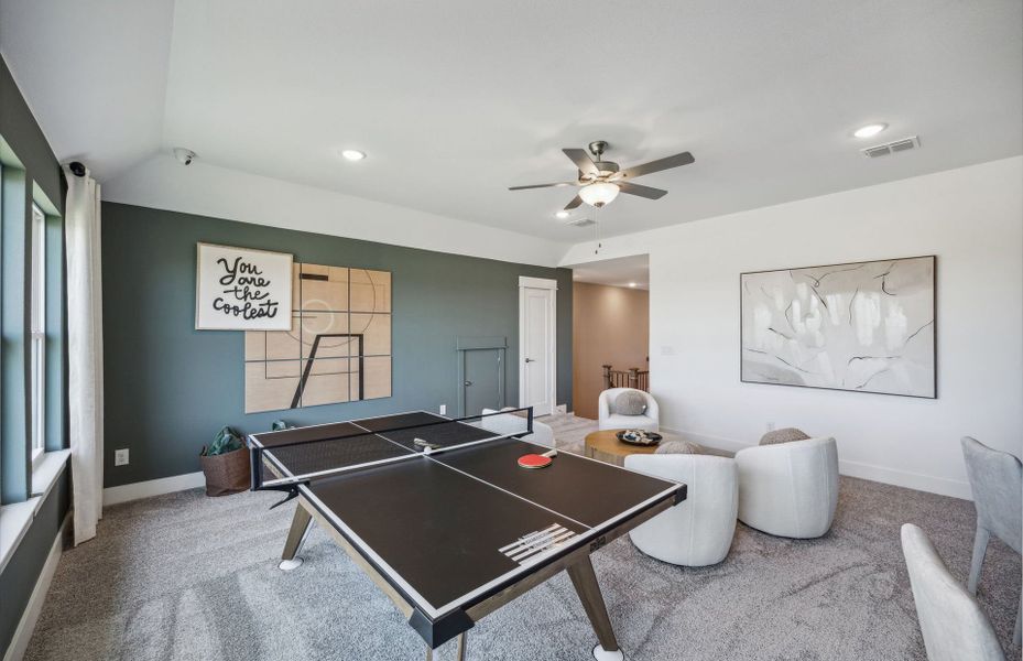 Furnished interior view inside a new home in Westside Preserve, Midlothian (Image 15).