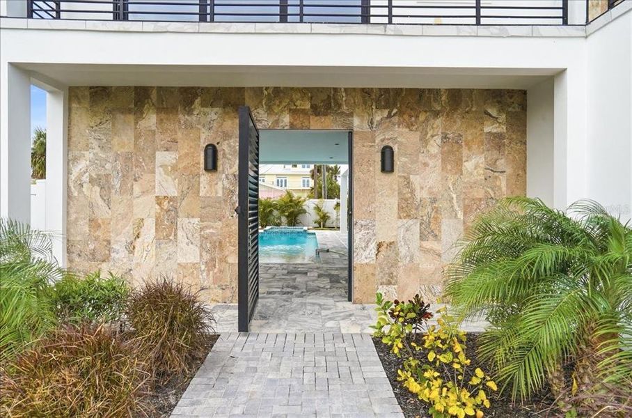 Exterior details and patio area of a home in , Englewood (Image 35).