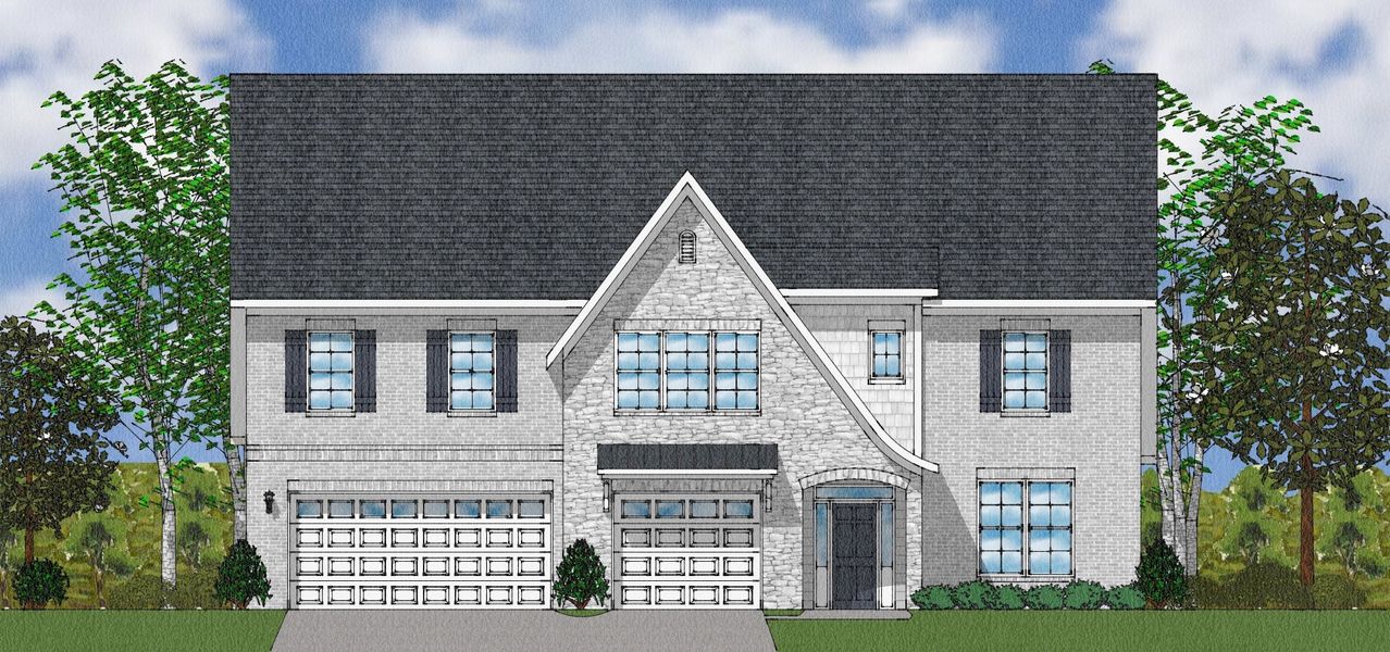 Representative exterior photo of a completed home built from the Patterson II - Elite Collection by Mungo Homes in Suter Estates, Easley, SC (Image 20).