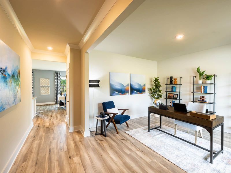 Furnished interior view inside a new home in Chatham Forest, Duncan (Image 3). Furnished interior view inside a new home in Chatham Forest, Duncan (Image 3).