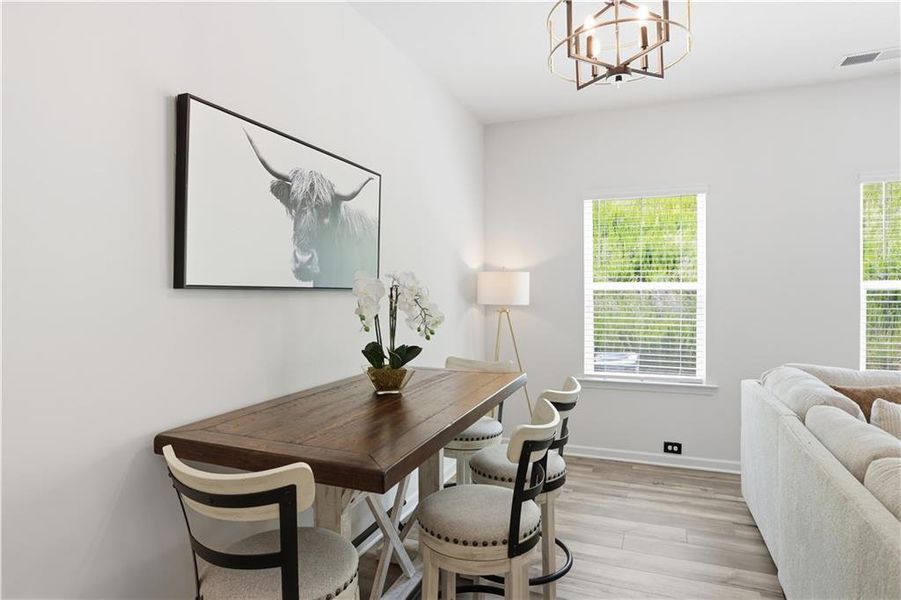 Furnished interior view inside a new home in , Cartersville (Image 24).