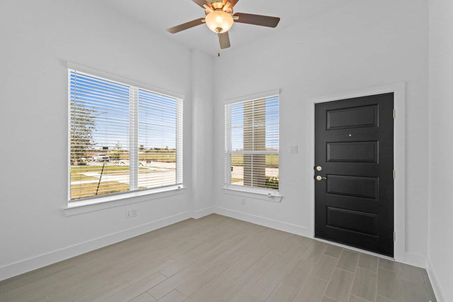 Spacious, unfurnished interior of a new home in Meridiana, Manvel (Image 18). Spacious, unfurnished interior of a new home in Meridiana, Manvel (Image 18).