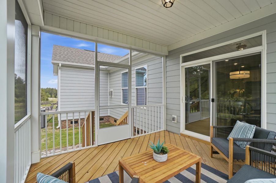 Exterior details and patio area of a home in Waterford Commons, Rock Hill (Image 23).