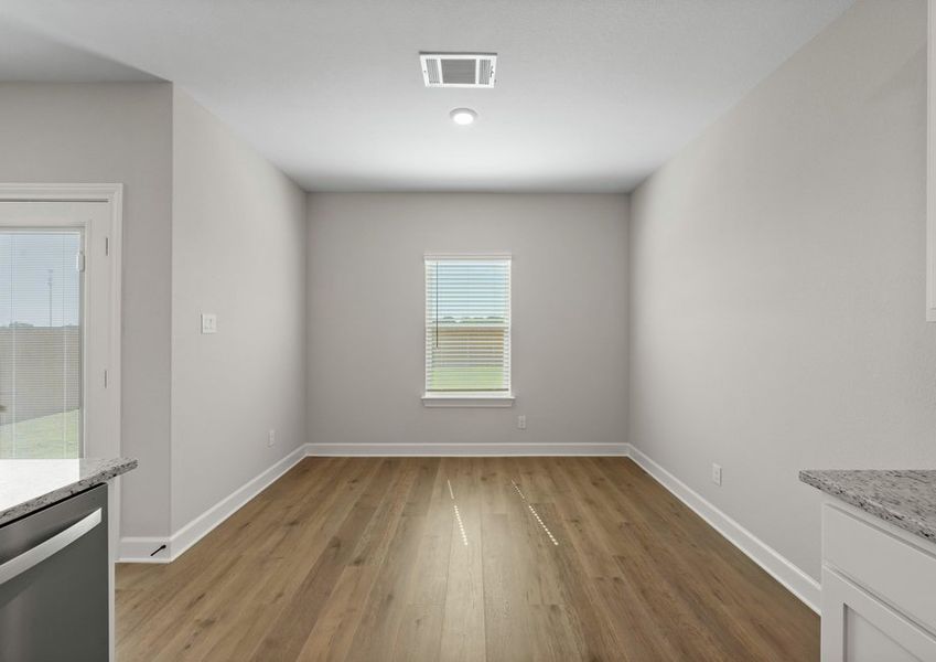 The dining room has a window that lets in great, natural light. The dining room has a window that lets in great, natural light.