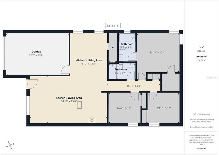 2D floor plan layout of this home in , Lakeland, FL (Image 5).