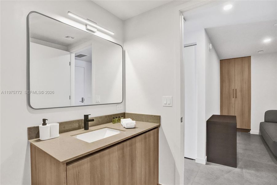 Furnished interior view inside a new home in , Miami (Image 27).