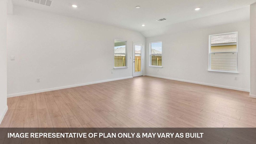Representative unfurnished interior of a home built from the The Lakeway by D.R. Horton in Carillon, Manor (Image 14).