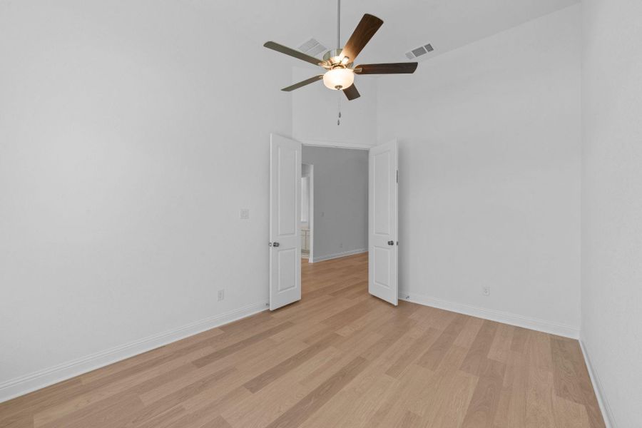 French doors in Study