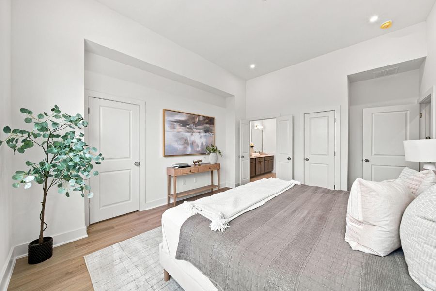 Furnished interior view inside a new home in Commons at West Tidwell, Houston (Image 26).
