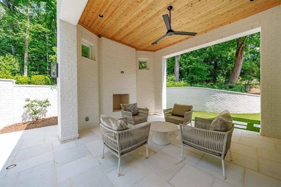 Exterior details and patio area of a home in , Atlanta (Image 55). Exterior details and patio area of a home in , Atlanta (Image 55).