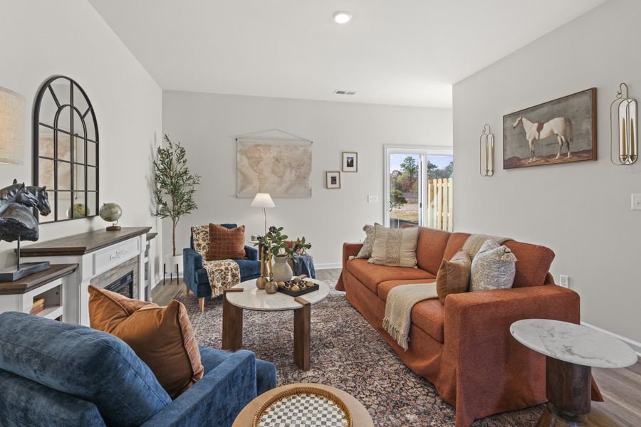 Furnished interior view inside a new home in Towns at Lake Greenwood, Greenwood (Image 14). Furnished interior view inside a new home in Towns at Lake Greenwood, Greenwood (Image 14).