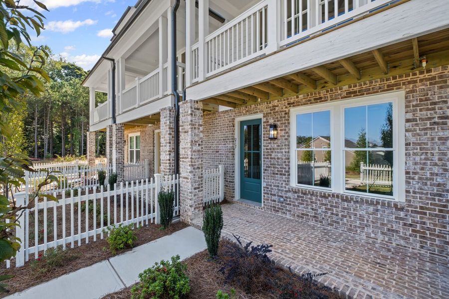 Exterior details and patio area of a home in The Village at River Green, Canton (Image 3).