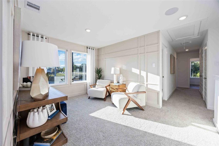 Furnished interior view inside a new home in Wheatley Oaks, Houston (Image 15).