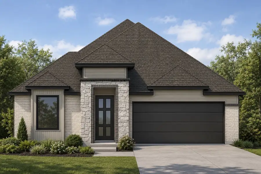 Representative exterior photo of a completed home built from the The Navarro by Lillian Custom Homes in Freeman Farm, Kaufman, TX (Image 6).