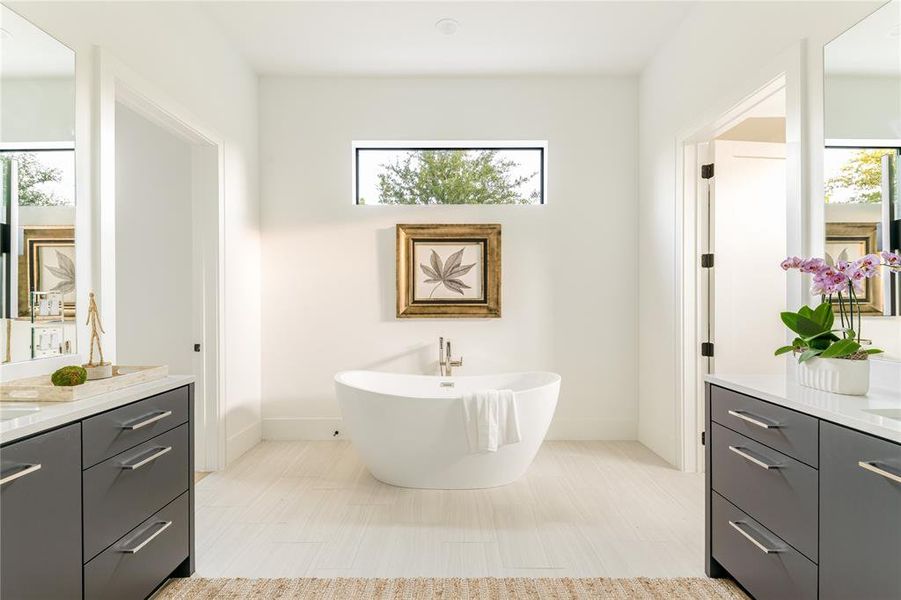 Furnished interior view inside a new home in , Dallas (Image 4).