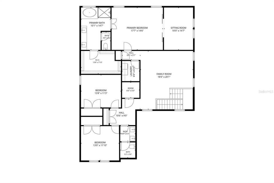 2D floor plan layout of this home in Acuera Estates, Apopka, FL (Image 6). 2D floor plan layout of this home in Acuera Estates, Apopka, FL (Image 6).