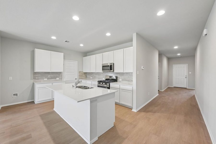 Furnished interior view inside a new home in Harrington Trails, New Caney (Image 7).