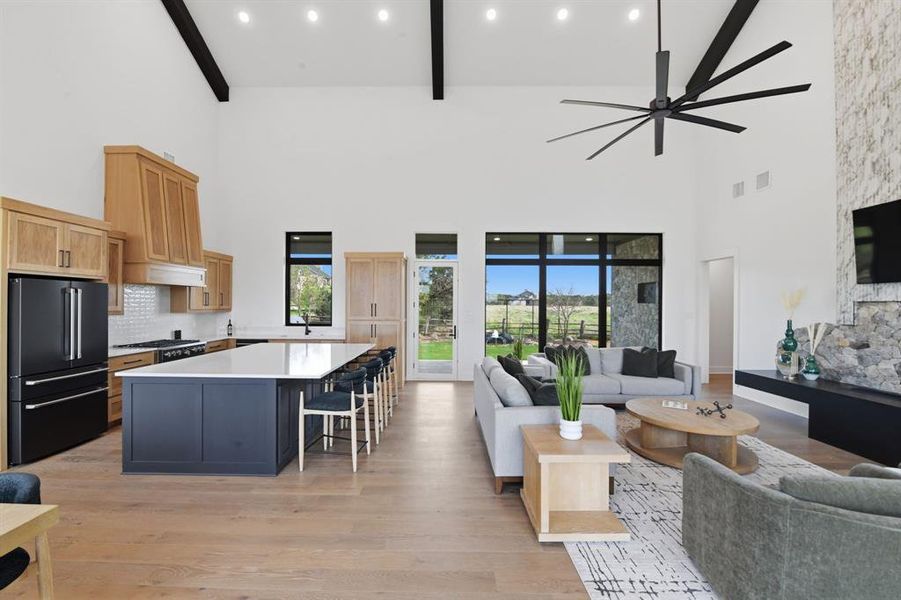 Furnished interior view inside a new home in , Graford (Image 9).