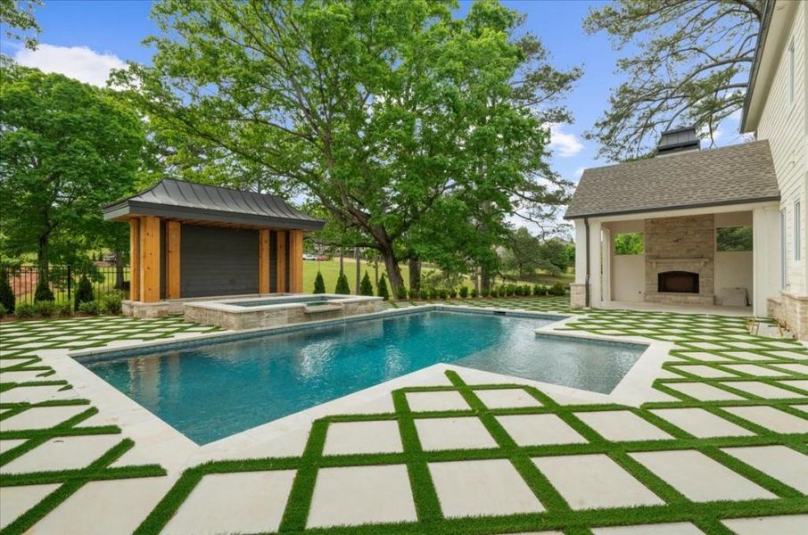 Exterior details and patio area of a home in , Canton (Image 35).