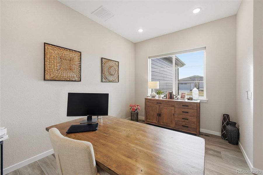 Large Window and Recessed Lighting!