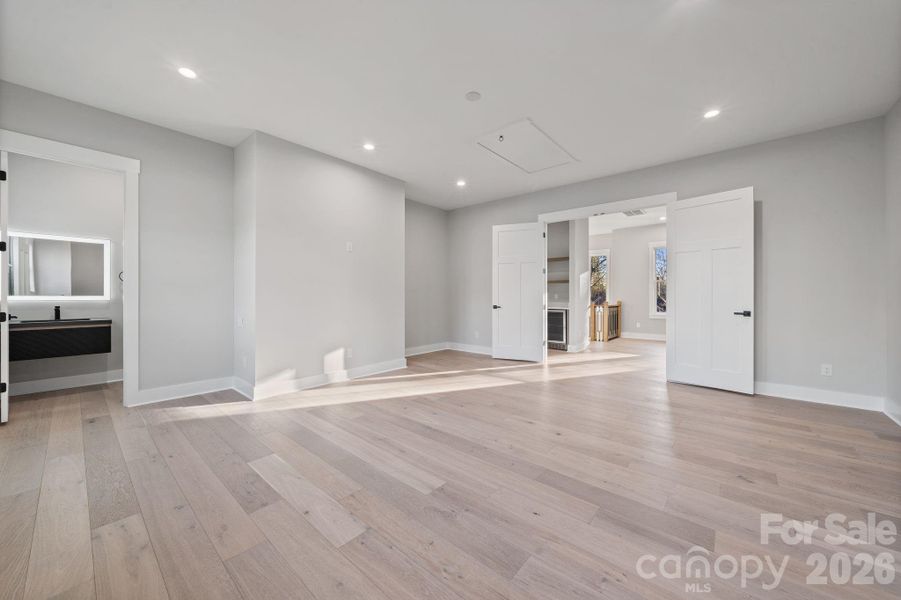 French door entry to bonus room