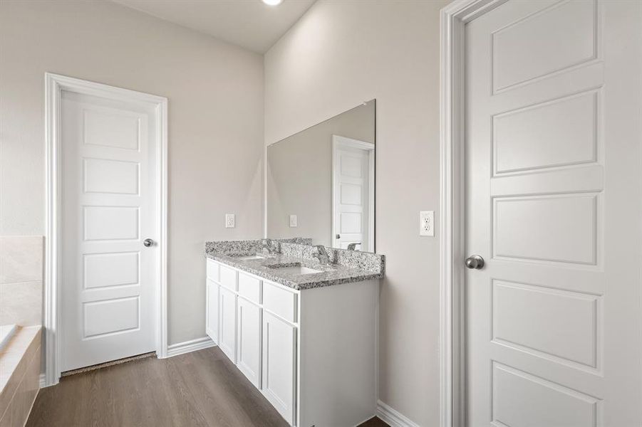 Furnished interior view inside a new home in Burgess Meadows, Cleburne (Image 7). Furnished interior view inside a new home in Burgess Meadows, Cleburne (Image 7).