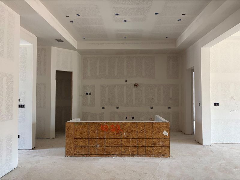 In-progress construction of a new home in La Cima, San Marcos, TX (Image 25).