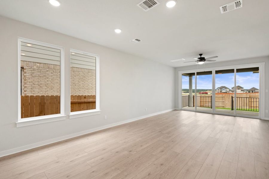 Spacious, unfurnished interior of a new home in Terrace Collection at Lariat, Liberty Hill (Image 19). Spacious, unfurnished interior of a new home in Terrace Collection at Lariat, Liberty Hill (Image 19).