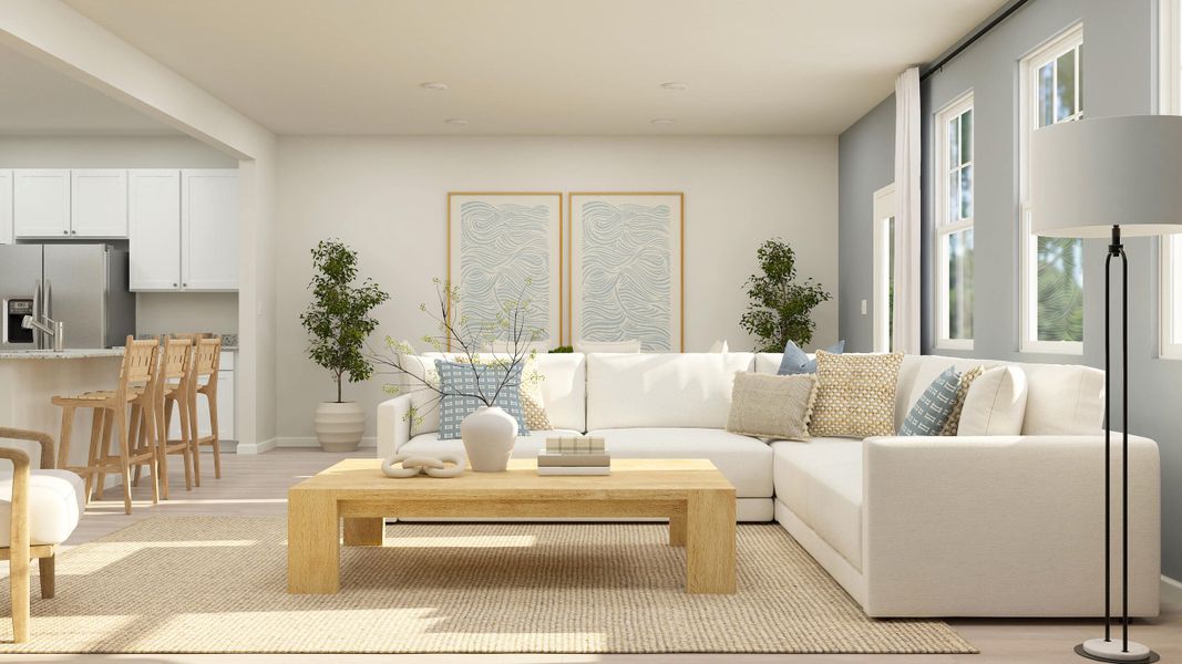 Furnished interior view inside a new home in Dawson Pointe, Summerville (Image 3).