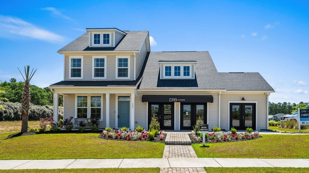 Representative exterior photo of a completed home built from the Lighthouse by DRB Homes in Chestnut Farms, Longs, SC (Image 20).