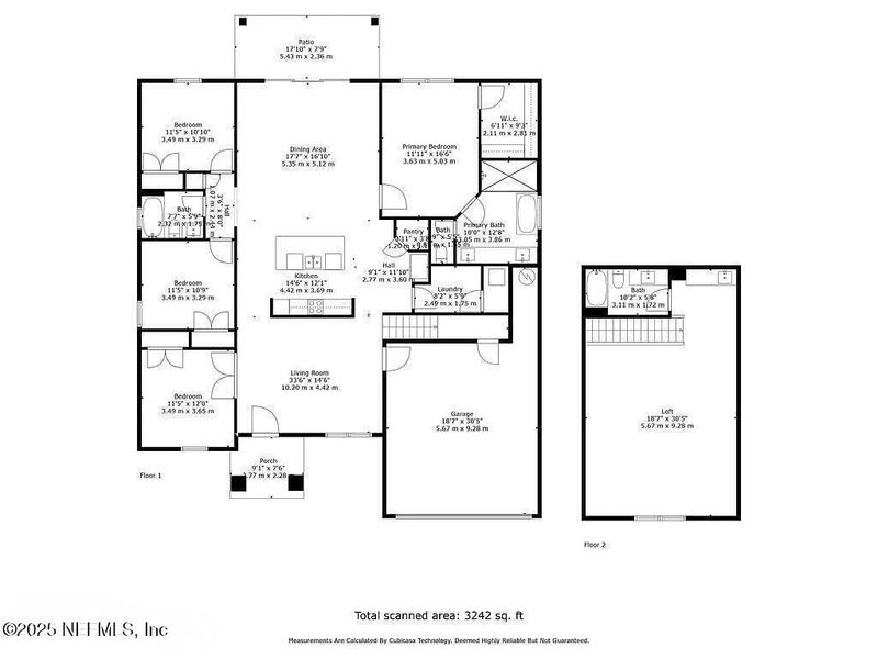 2D floor plan layout of this home in , Yulee, FL (Image 3).