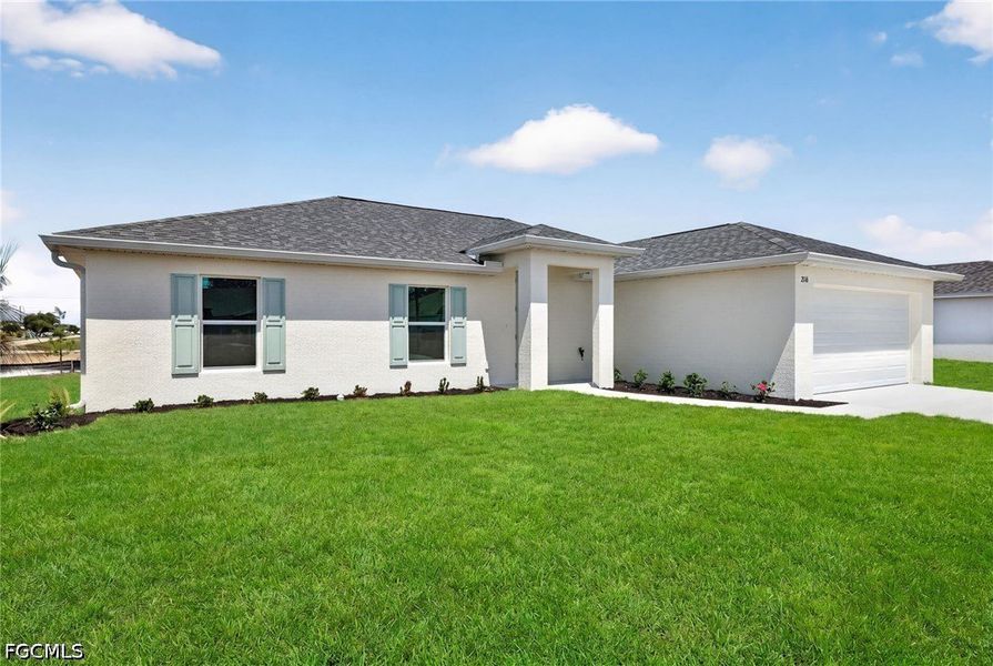 Exterior details and patio area of a home in Cape Coral, Cape Coral (Image 20).