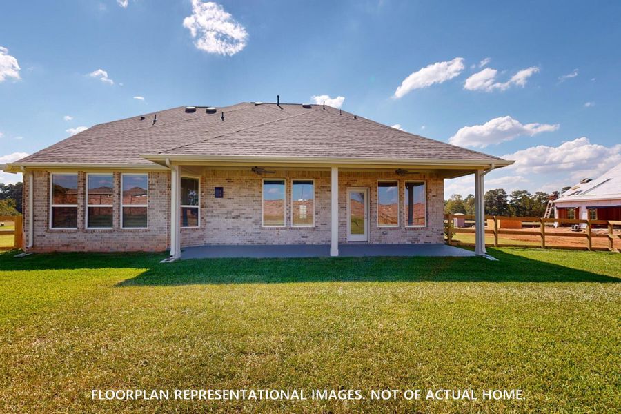 Exterior details and patio area of a home in Sorella, Tomball (Image 3). Exterior details and patio area of a home in Sorella, Tomball (Image 3).