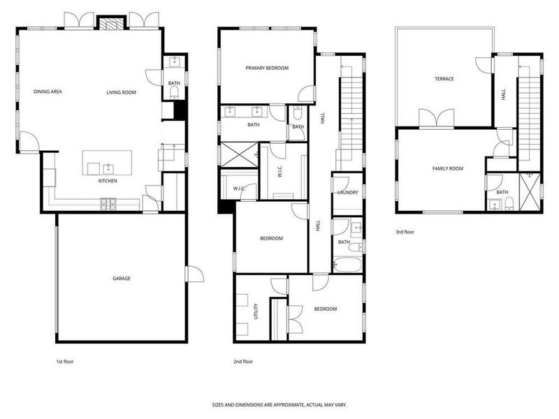 2D floor plan layout of this home in , Atlanta, GA (Image 6).