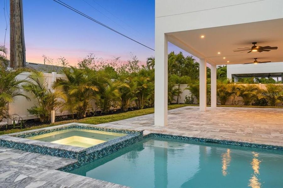 Exterior details and patio area of a home in , Englewood (Image 54).