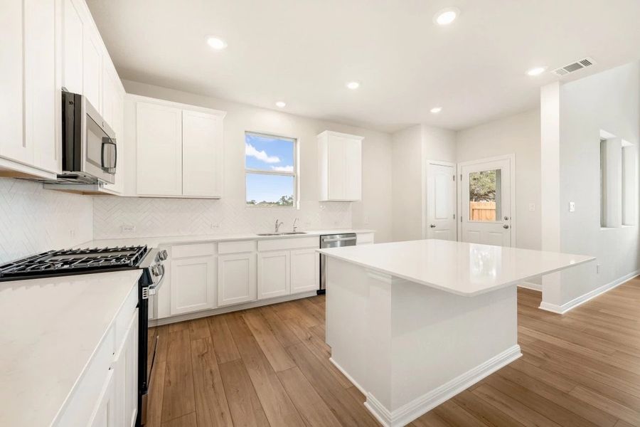 Furnished interior view inside a new home in Lariat, Liberty Hill (Image 7).