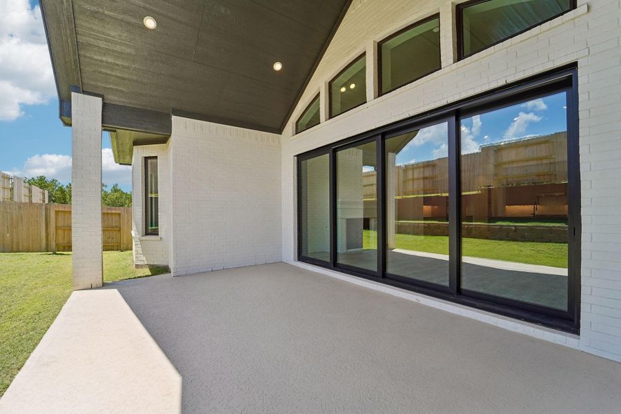 Exterior details and patio area of a home in WILDTREE 60', Montgomery (Image 4). Exterior details and patio area of a home in WILDTREE 60', Montgomery (Image 4).