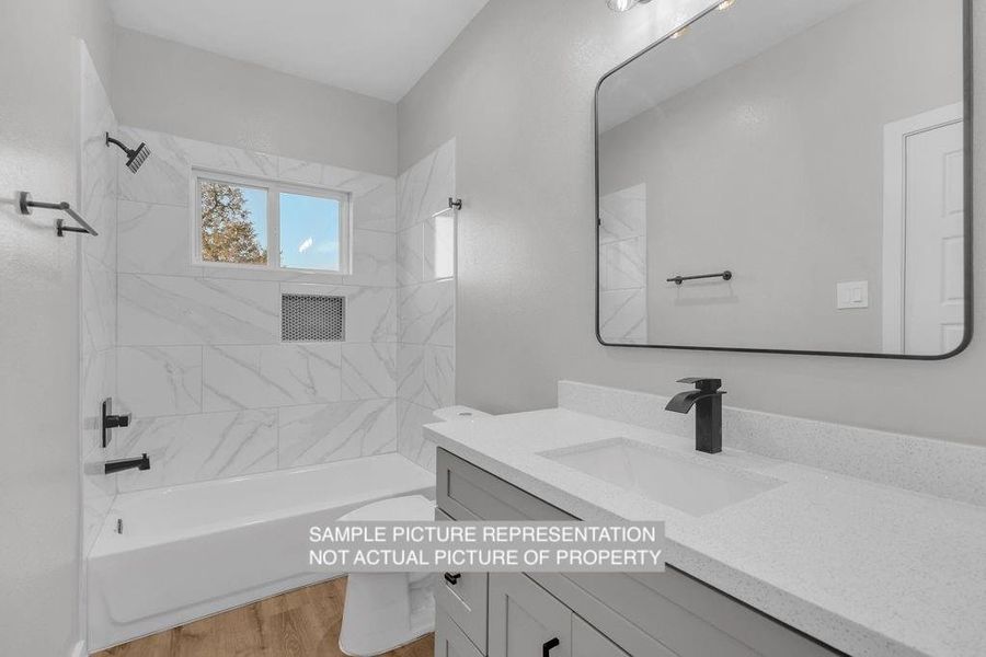 Furnished interior view inside a new home in , Willis (Image 11).