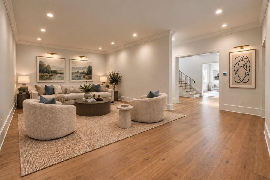 Furnished interior view inside a new home in , Atlanta (Image 16).