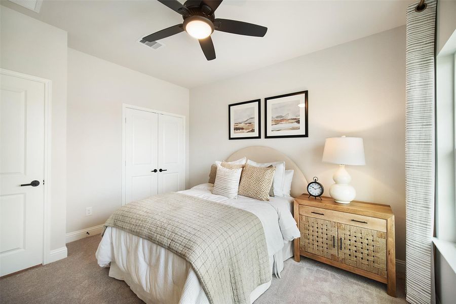 Furnished interior view inside a new home in The Highlands: Highland Duets, Porter (Image 7).