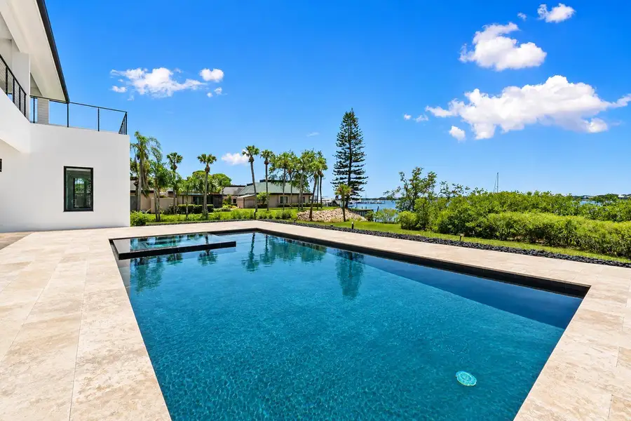 Pool with spa