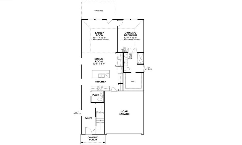 2D floor plan layout for the Dogwood II - 30' Smart Series by M/I Homes in Lane Ranch, Sanger, TX (Image 3). 2D floor plan layout for the Dogwood II - 30' Smart Series by M/I Homes in Lane Ranch, Sanger, TX (Image 3).