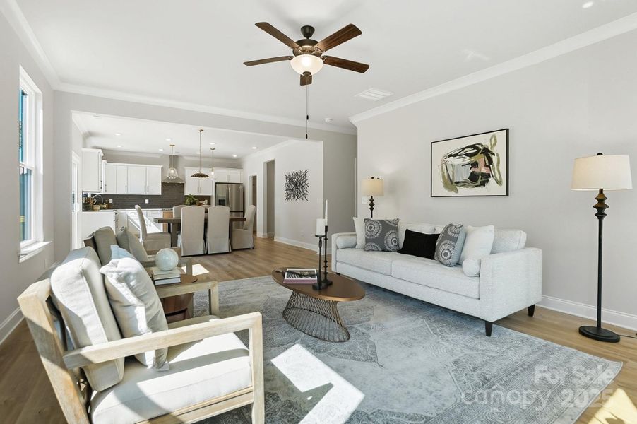 Furnished interior view inside a new home in , Charlotte (Image 5).