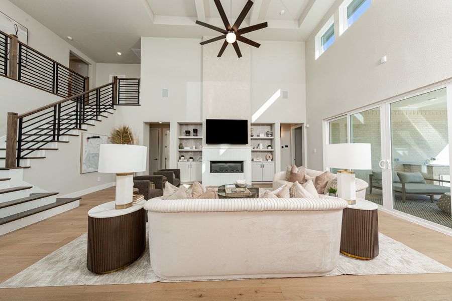 Representative furnished interior of a home built from the Northcliffe by Beazer Homes in Amira: Hilltop Collection, Tomball (Image 5).