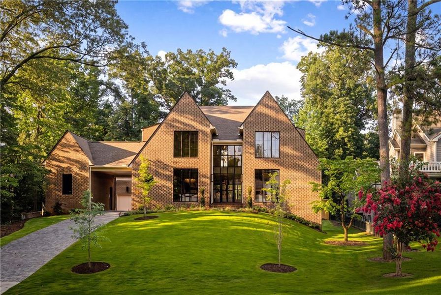 Front exterior of a new home in , Brookhaven, GA, highlighting curb appeal (Image 30). Front exterior of a new home in , Brookhaven, GA, highlighting curb appeal (Image 30).