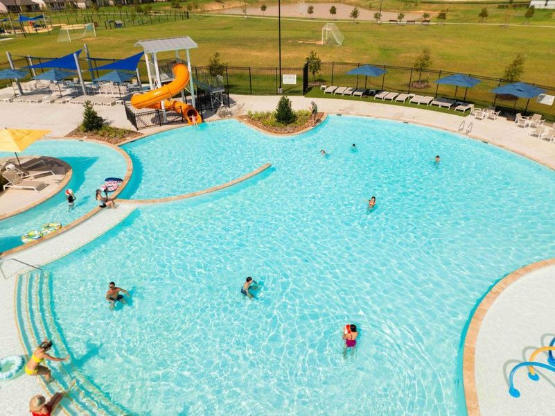 Cool off in one of Sunterra's resort-style pools, complete with splash features, water slides, and expansive deck space. It's the perfect place to spend warm Texas afternoons with family and friends. Cool off in one of Sunterra's resort-style pools, complete with splash features, water slides, and expansive deck space. It's the perfect place to spend warm Texas afternoons with family and friends.