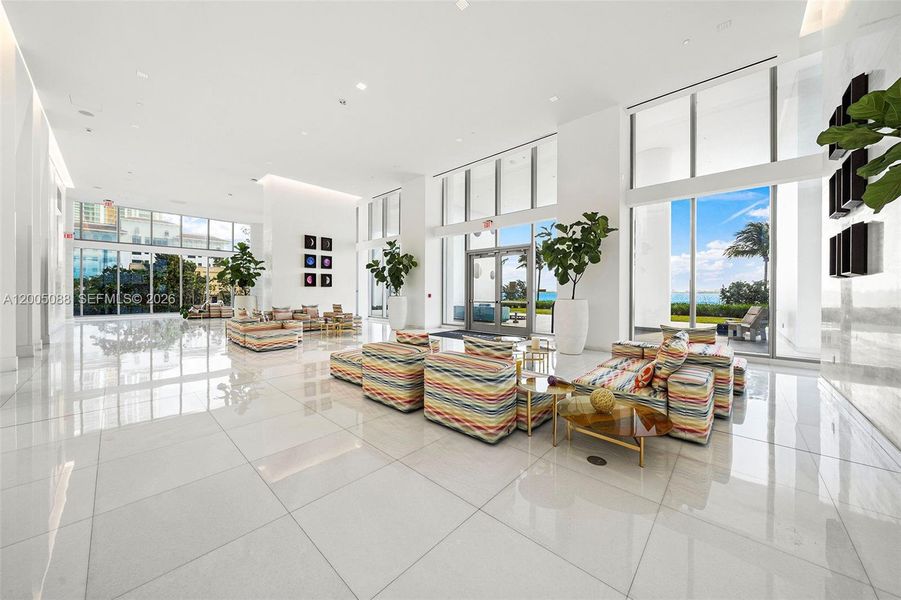 Furnished interior view inside a new home in Missoni Baia, Miami (Image 38).