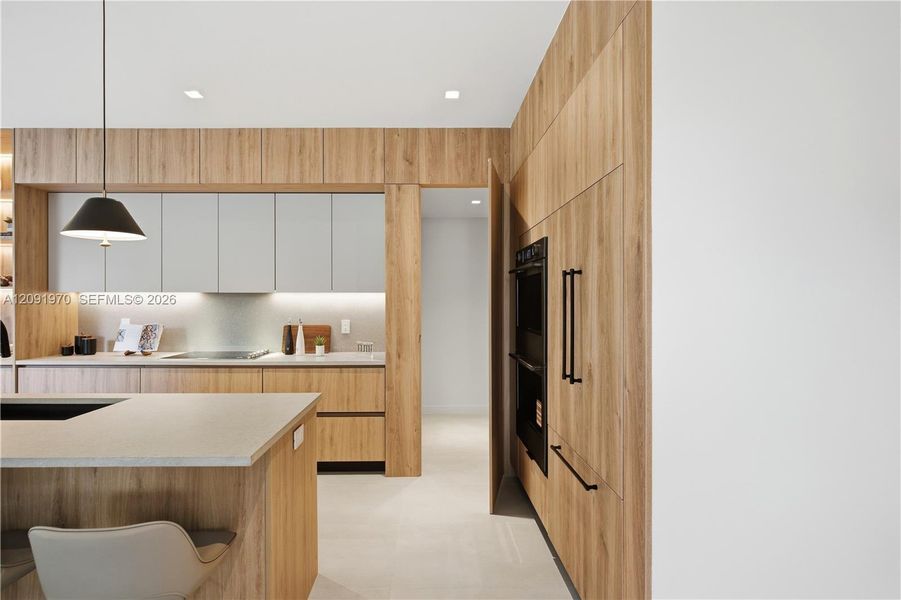 Furnished interior view inside a new home in , Miami (Image 12).