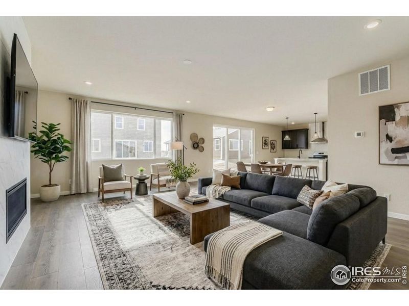 Functional open floor plan