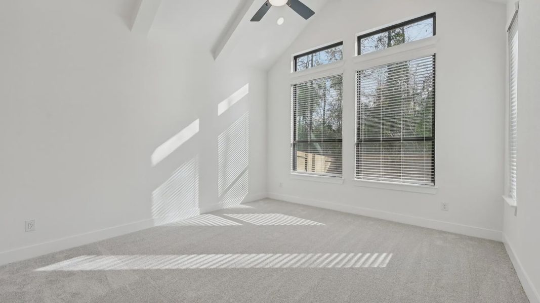 Representative unfurnished interior of a home built from the Summerton by Chesmar Homes in Audubon, Magnolia (Image 36). Representative unfurnished interior of a home built from the Summerton by Chesmar Homes in Audubon, Magnolia (Image 36).